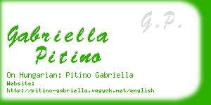 gabriella pitino business card